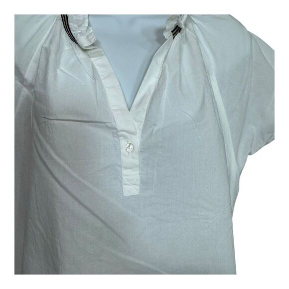 Velvet By Graham And Spencer White Top Medium Cotton - Picture 2 of 10